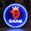 Saab Logo Neon Verlichting 65 cm - Blauw