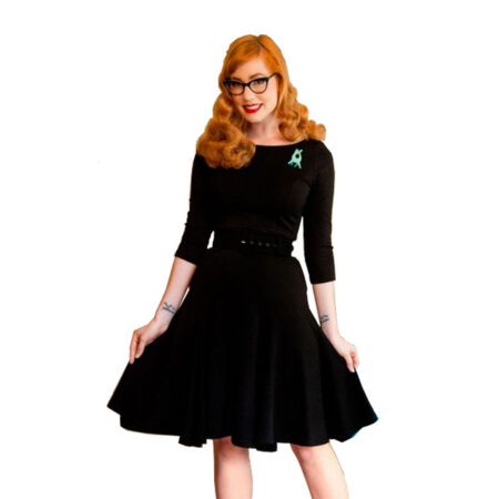 Sabrina Dress Black-M | 49% korting | Pinup Couture