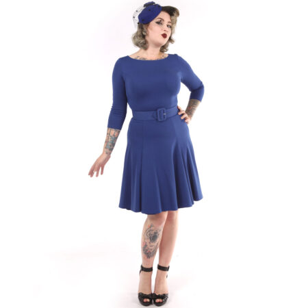 Sabrina Dress Royal Blue-XXL | 49% korting | Pinup Couture