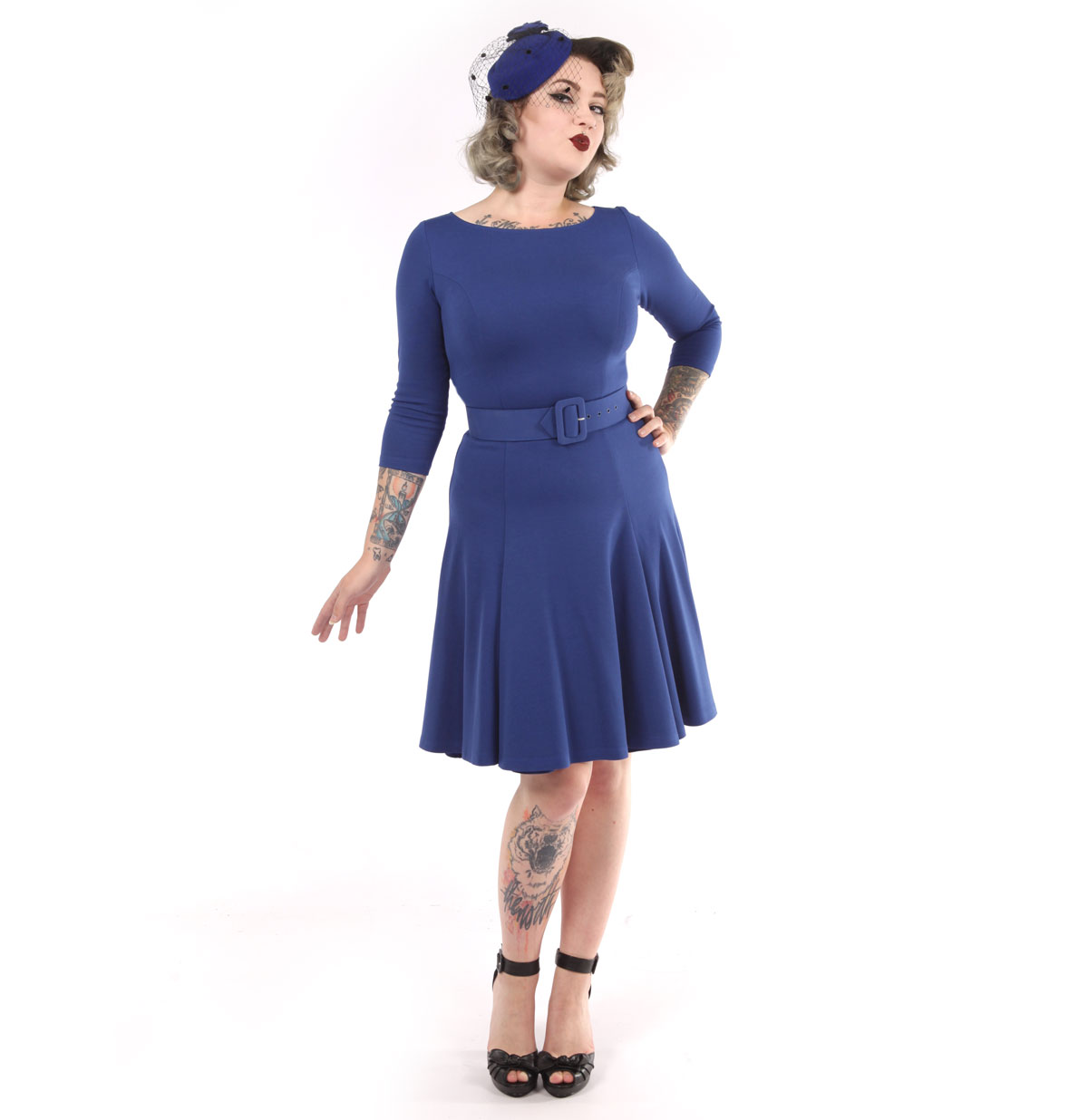 Sabrina Dress Royal Blue-XXL | 49% korting | Pinup Couture