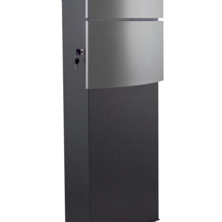 SafePost 129 vrijstaande brievenbus design staal - antraciet/zilvergrijs | SafePost