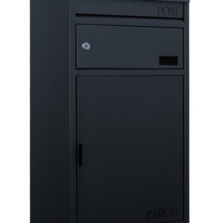 SafePost 45 wandbrievenbus met pakketvak staal - antracietgrijs | SafePost