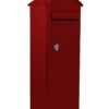 SafePost 70-5 combi vrijstaande brievenbus staal - rood | SafePost