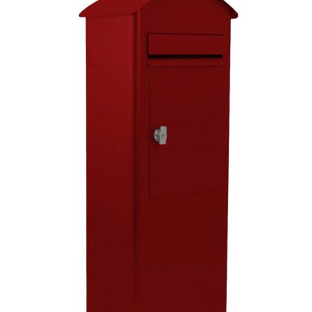 SafePost 70-5 combi vrijstaande brievenbus staal - rood | SafePost