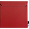 SafePost 800 wandbrievenbus staal - rood | SafePost