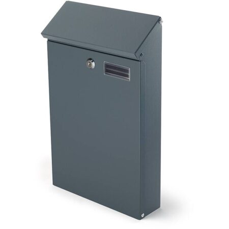 SafePost 958 wandbrievenbus staal - antracietgrijs | SafePost