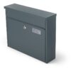 SafePost 967 wandbrievenbus staal - antracietgrijs | SafePost