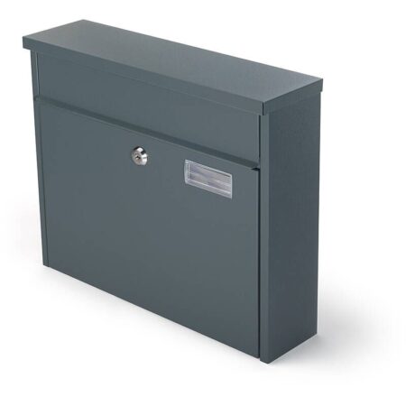SafePost 967 wandbrievenbus staal - antracietgrijs | SafePost