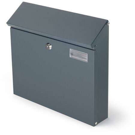 SafePost 968 wandbrievenbus staal - antracietgrijs | SafePost
