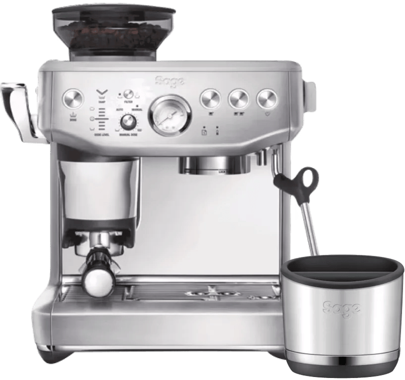 Sage Barista Express Impress Brushed Stainless Steel + uitklopbak