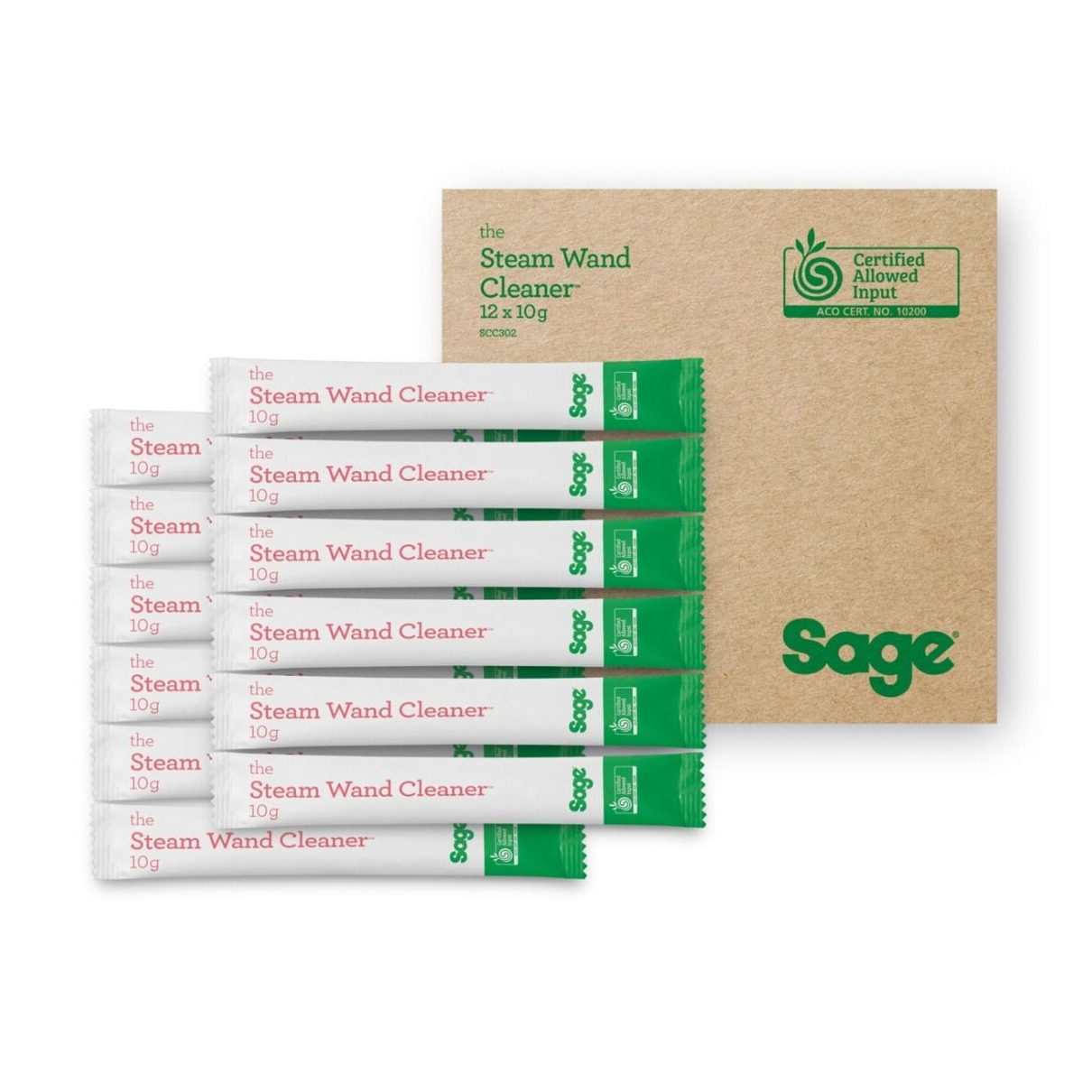 Sage Organic Stoompijp-reiniger SCC302NEU0ZEU1 - 12-pack Koffie accessoire | Sage
