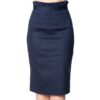 Sail Away Frill Pencil Skirt Navy-XS | 27% korting | Banned