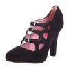 Saloon Black Velvet High Heels-36 | 37% korting | Fiftiesstore