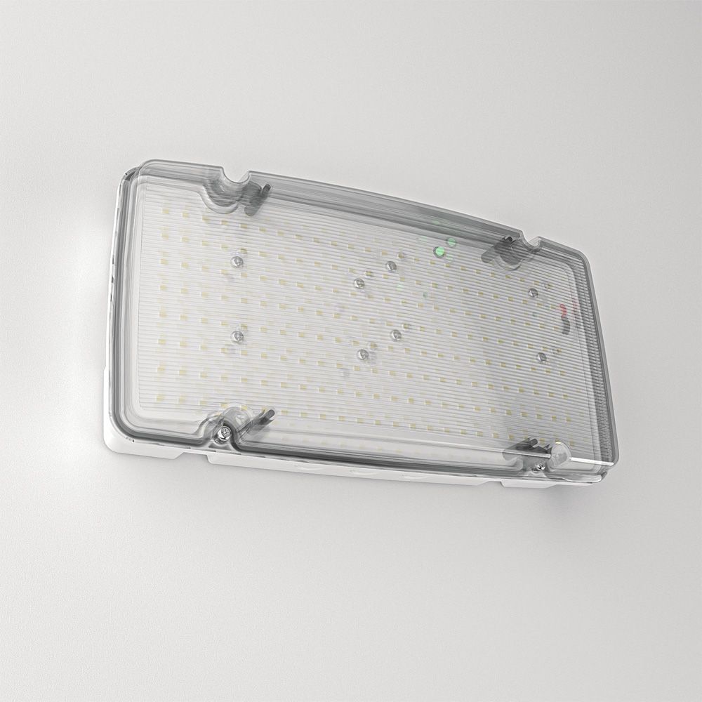 Salus Max LED Noodverlichting met Accu - Instelbaar wattage 6W/10W 1000lm/1500lm - IP66 Waterdicht - IK08 vandalismeproof - 3 uur Noodaccu | HOFTRONIC