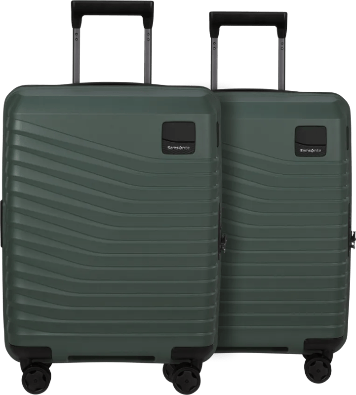 Samsonite Intuo Expandable Spinner 55cm Duo Pack Olive Green