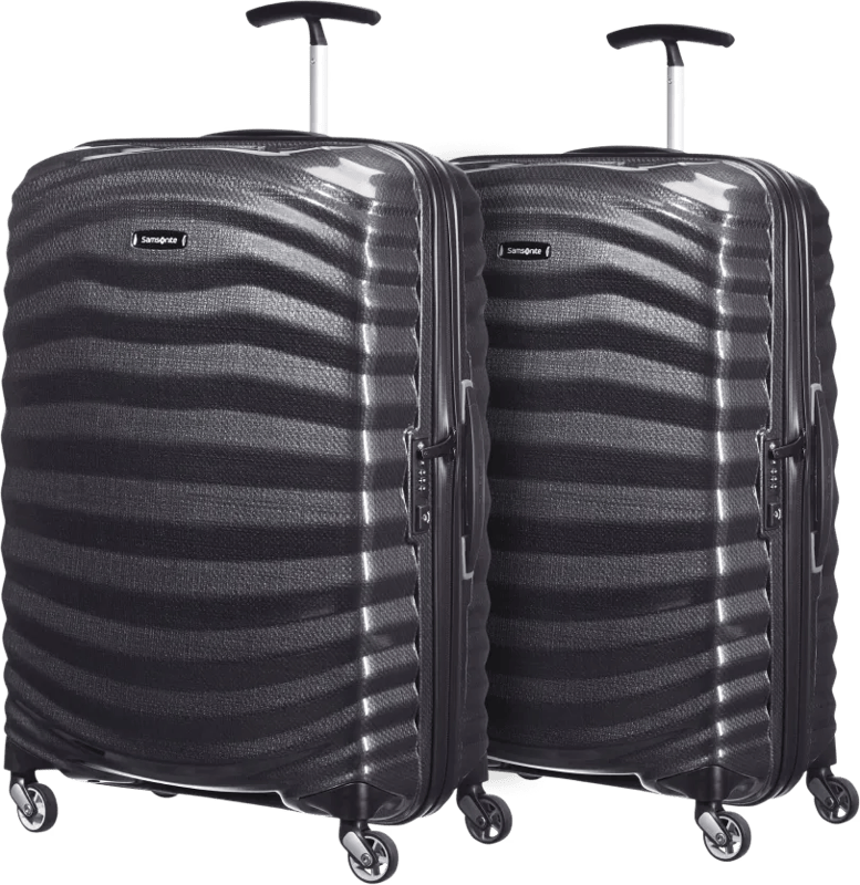 Samsonite Lite-Shock Spinner 69cm Duo Pack Black