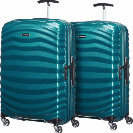 Samsonite Lite-Shock Spinner 69cm Duo Pack Petrol Blue