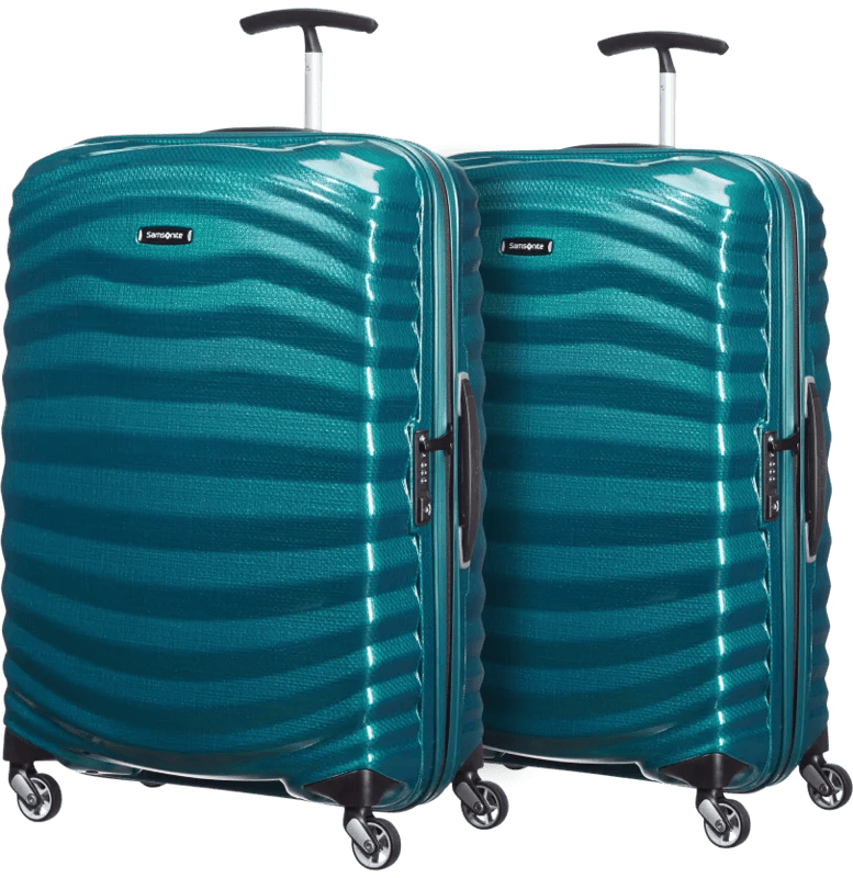 Samsonite Lite-Shock Spinner 69cm Duo Pack Petrol Blue