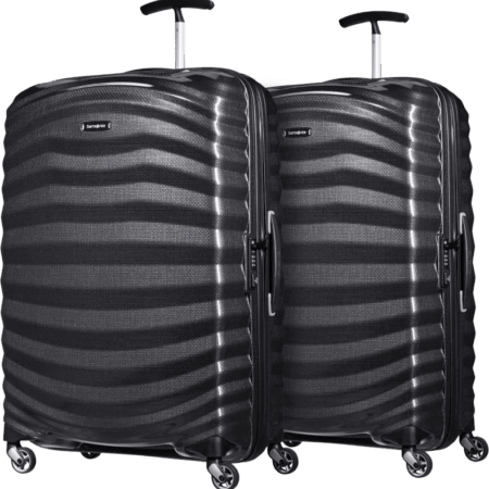 Samsonite Lite-Shock Spinner 75cm Duo Pack Black
