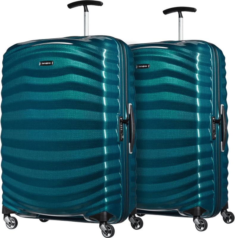 Samsonite Lite-Shock Spinner 75cm Duo Pack Petrol Blue