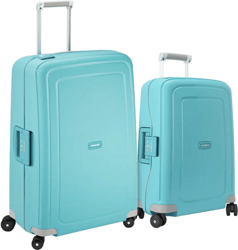 Samsonite S'Cure Spinner 55+75cm Aqua Blue