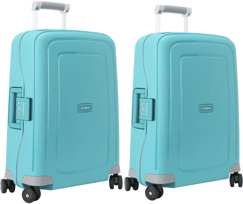 Samsonite S'Cure Spinner 55cm Aqua Blue Duo Kofferset