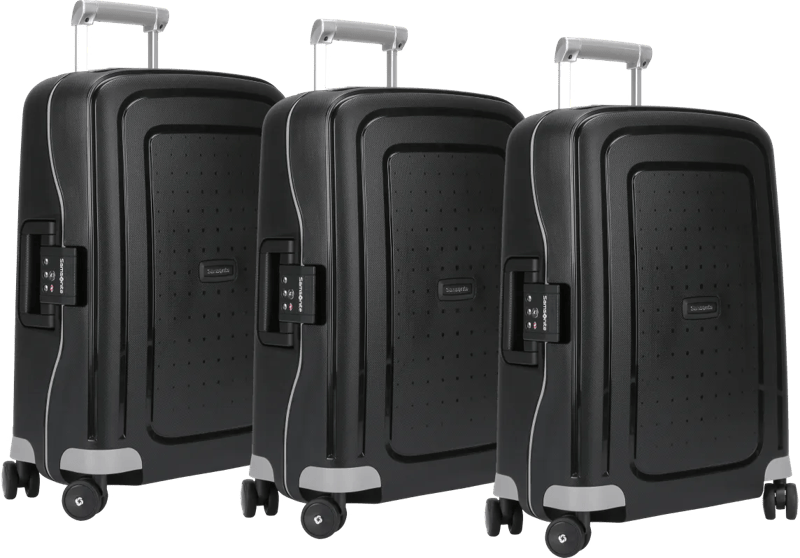 Samsonite S'Cure Spinner 55cm Black Triple Kofferset