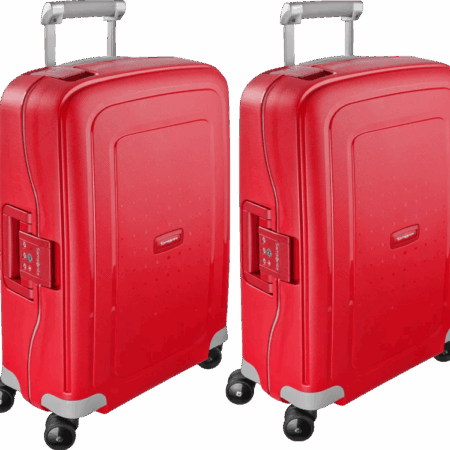 Samsonite S'Cure Spinner 55cm Crimson Red Duo Kofferset