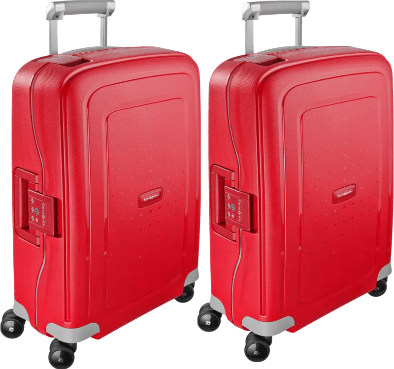 Samsonite S'Cure Spinner 55cm Crimson Red Duo Kofferset