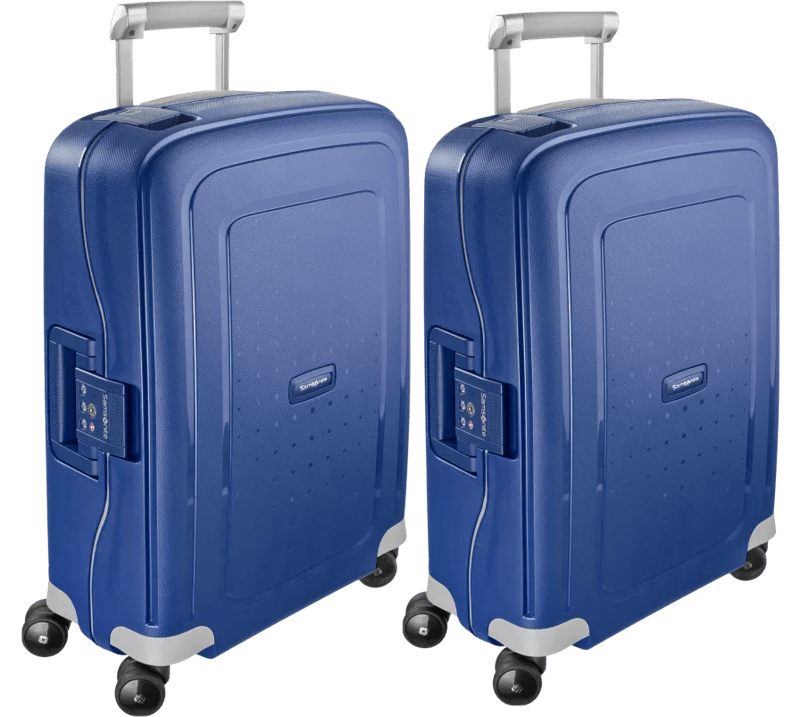 Samsonite S'Cure Spinner 55cm Dark Blue Duo Kofferset
