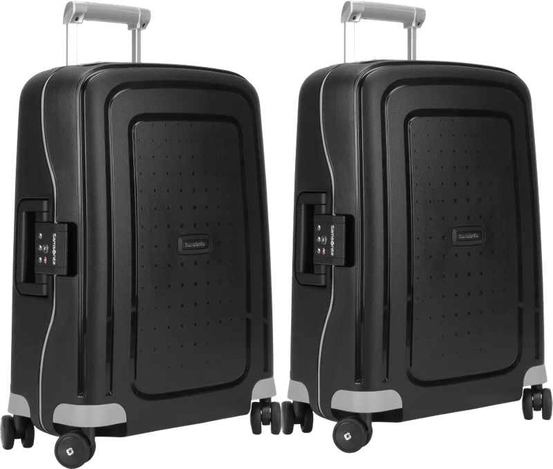 Samsonite S'Cure Spinner 55cm Duo Pack Black