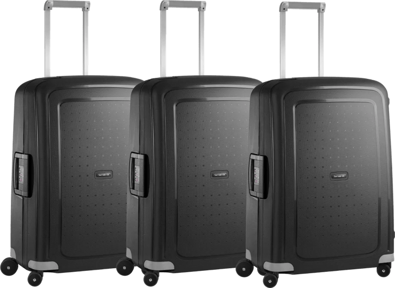 Samsonite S'Cure Spinner 69cm Black Triple Kofferset