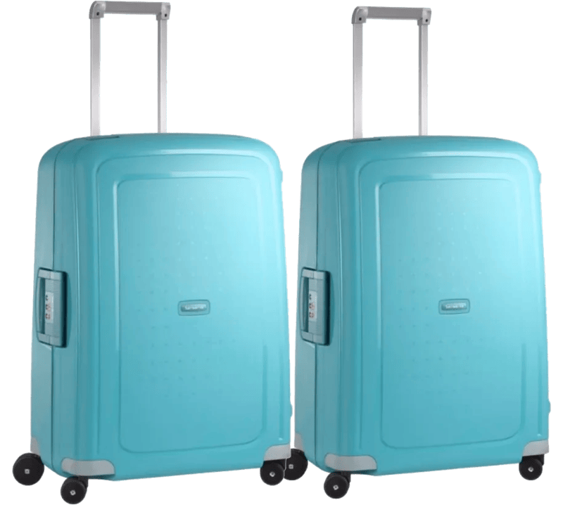 Samsonite S'Cure Spinner 69cm Duo Pack Aqua Blue