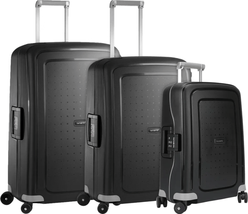 Samsonite S'Cure Spinner 75+69+55 cm Black Kofferset