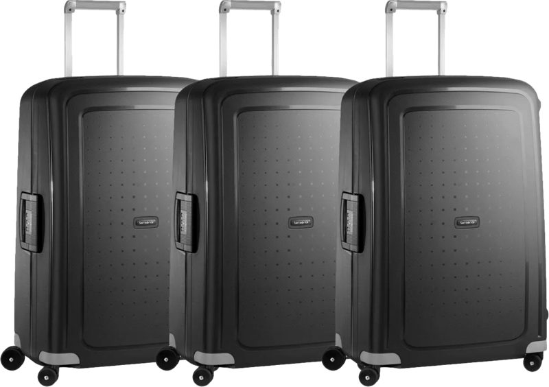 Samsonite S'Cure Spinner 75cm Black Triple Kofferset
