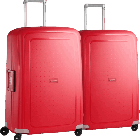 Samsonite S'Cure Spinner 75cm Duo Pack Crimson Red
