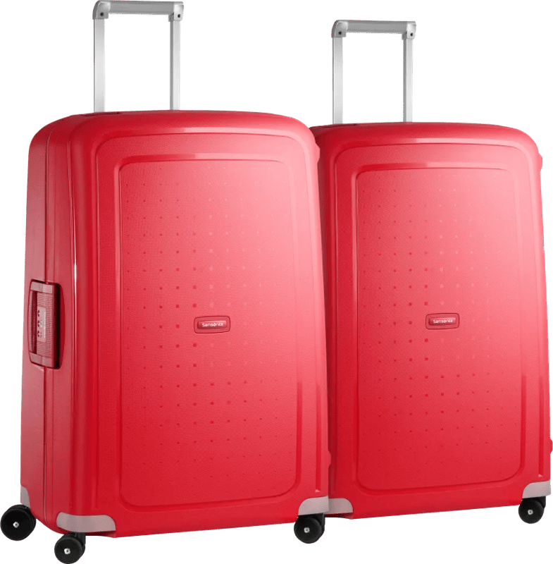 Samsonite S'Cure Spinner 75cm Duo Pack Crimson Red