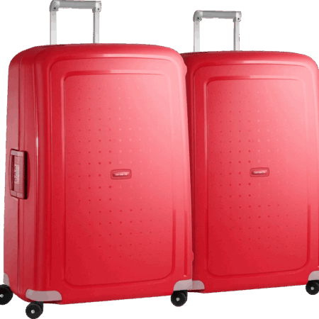 Samsonite S'Cure Spinner 81cm Duo Pack Crimson Red