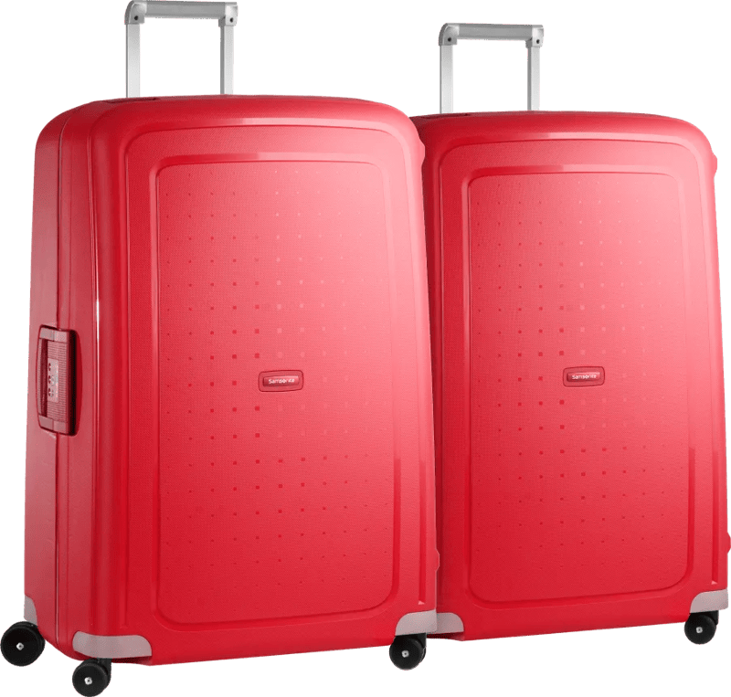 Samsonite S'Cure Spinner 81cm Duo Pack Crimson Red