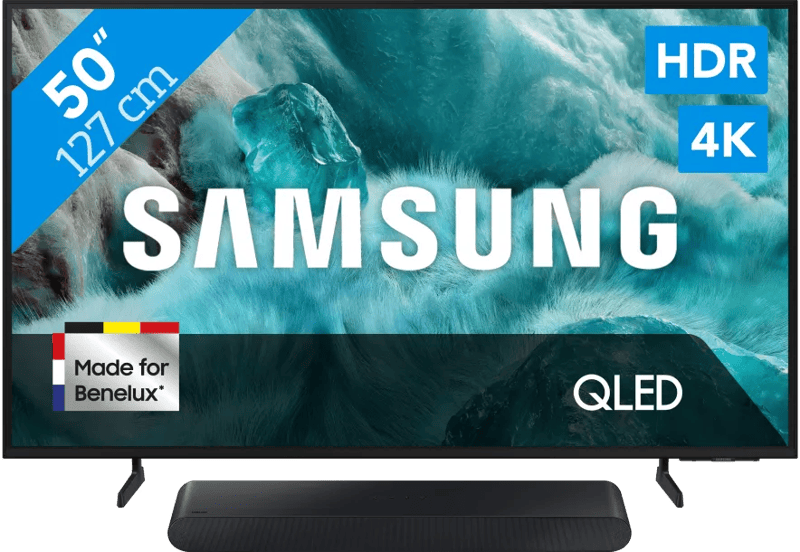 Samsung 50" QLED 4K Q7F4 (2025) + Samsung HW-S60D Zwart (2024)