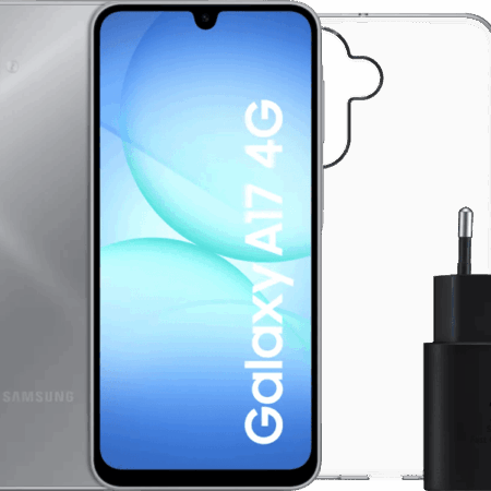 Samsung Galaxy A17 128GB Grijs 4G + Accessoirepakket