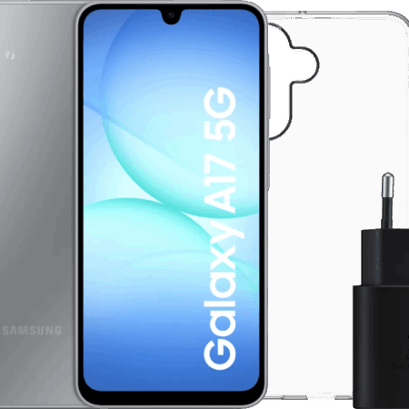 Samsung Galaxy A17 128GB Grijs 5G + Accessoirepakket