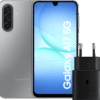 Samsung Galaxy A17 128GB Grijs 5G + Samsung Oplader 25 Watt Zwart