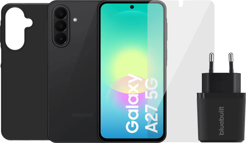 Samsung Galaxy A27 128GB Zwart 5G + Compleet Accessoirepakke