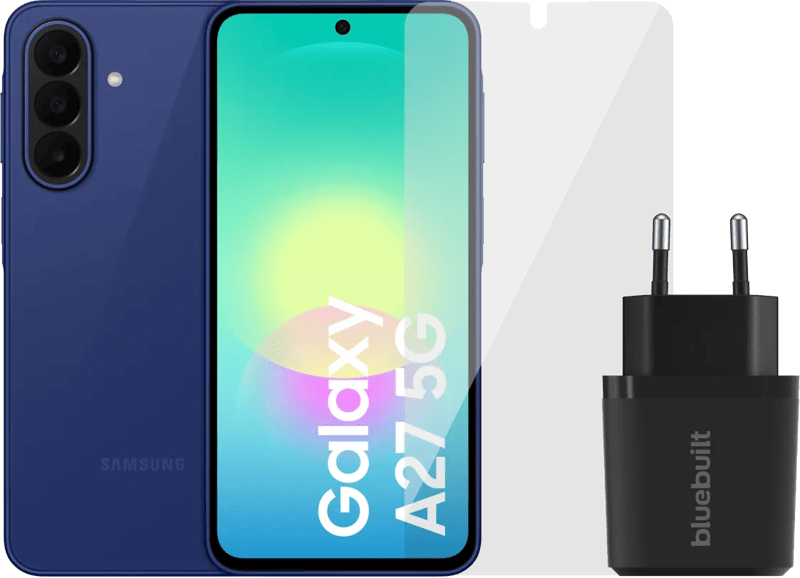 Samsung Galaxy A27 256GB Blauw 5G + Basis Accessoirepakket