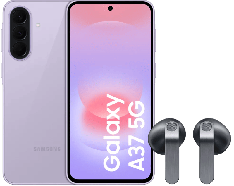 Samsung Galaxy A37 128GB Roze 5G + Samsung Galaxy Buds4 Zwart