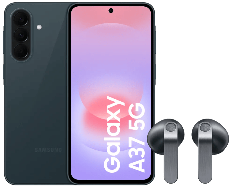 Samsung Galaxy A37 256GB Donkergroen 5G + Samsung Galaxy Buds4 Zwart