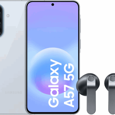 Samsung Galaxy A57 128GB Lichtblauw 5G + Samsung Galaxy Buds4 Zwart