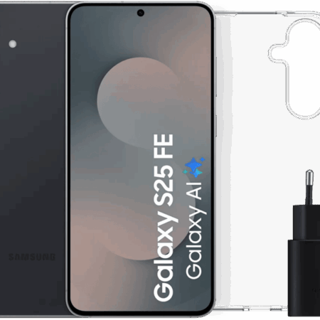 Samsung Galaxy S25 FE 256GB Zwart 5G + Accessoirepakket