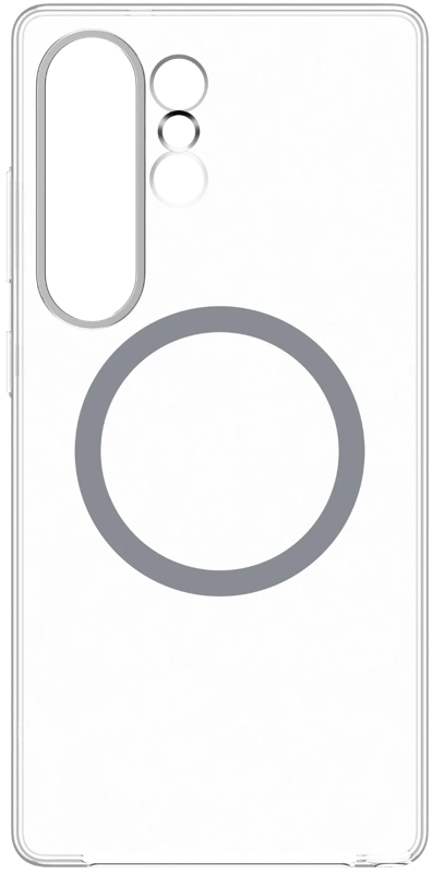 Samsung Galaxy S25 Ultra Back Cover met Magneet Transparant